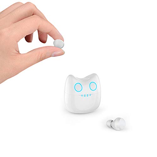 Smallest Wireless Earbuds Mini Bluetooth Earbuds Tiny USB-C Charging Case, Waterproof Stereo TWS Wireless Earphone for Sports Workout Wireless Earbuds