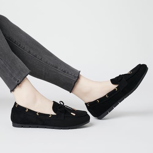 Image of Vespiero Loafers for Women Slip On Flats Comfortable Business Dressy Casual Non Slip Work Walking Office Loafers Shoes