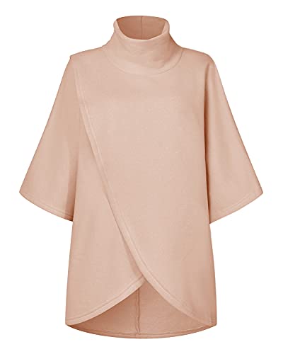 YOINS Women Sexy Cold Shoulder Plunge Neck Ripped Long Sleeves Top Pink XS - Thumbnail 2