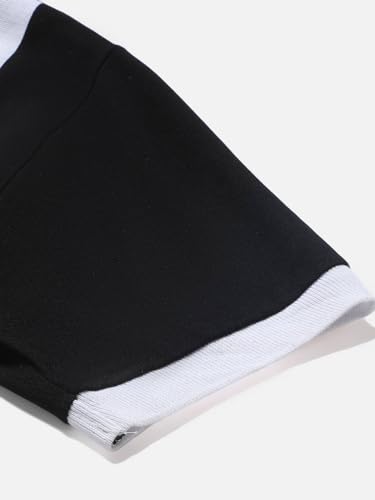 Image of KOTTY Men Solid Spread Collar Cotton Blend T-Shirt
