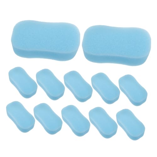 VALICLUD 20個 スポンジ ブラシ トイレ スクラバー レディース フェイシャル ヘア リムーバー ボート 消しゴム クリーニング パッド スポンジ ボーン 車 ウォッシュ ミット 車 ウォッシュ 用品 フェイシャル ヘア リムーバー 用 女性 ス