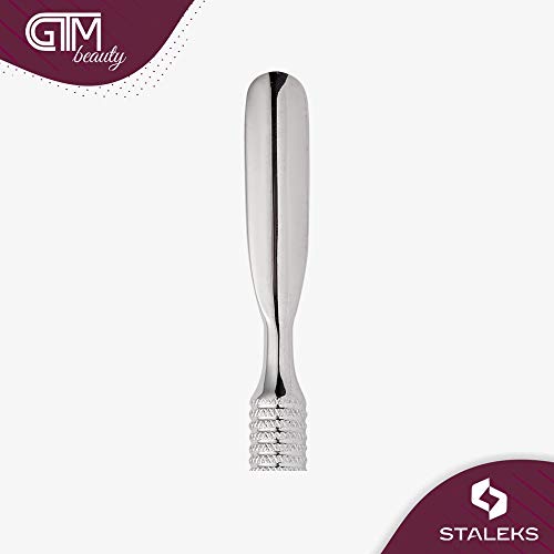 STALEKS Expert PP-20/1 Double Pedicure Instrument Curette and Pusher Rounded Stainless Steel, Silver - Image 2