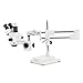 AmScope SM-3T-54S-5M Digital Professional Trinocular Stereo Zoom Microscope, WH10x Eyepieces, 7X-45X Magnification, 0.7X-4.5X Zoom Objective, 54-Bulb LED Light, Single-Arm Boom Stand, 110V-240V, Includes 5MP Camera with Reduction Lens and Software