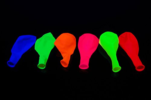 Directglow Uv Neon Fluorescent Blacklight Reactive Glow Party Balloons (25) #TOP5