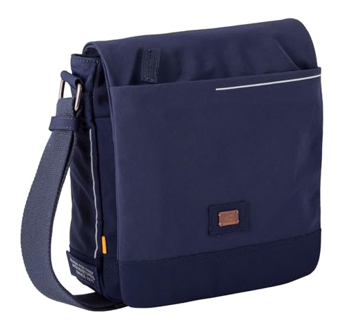 camel active City Men's Shoulder Bag Medium, blue, M, 000195