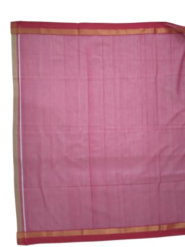 Generic pink maheshwari silk saree – image 6