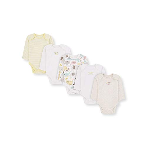 Mothercare U M&d 5pk Bodysuits LS Body, (Lights Multi 213), New Baby (Size:56) para Bebés