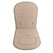 Tapis de coussin de poussette pour bébé Tapis de poussette Tapis de siège de voiture Couverture universelle Protecteur Respirant Doux (Light Brown)