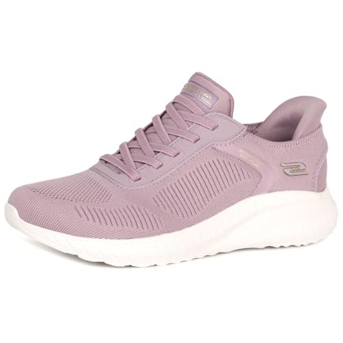 Skechers Femme Bobs Squad Chaos Current Muse Shoes, Lavender Textile, 39 EU