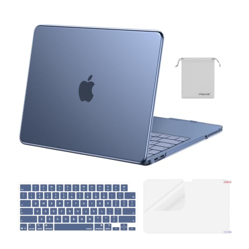 Image of MOSISO Compatible with MacBook Neo Case 13 inch 2026 Release Model A3404 with A18 Pro Chip, 4 in 1 Kit Precision Fit Crack & Scratch Resistant Protective Hard Shell Case Cover, Indigo