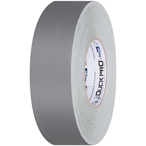 Image of Shurtape Duck Pro Professional Grade, Clean Removal Duct Tape for Indoor /Outdoor, Bundling and Repair, 48mm x 60yd, 12.2 mil, Metallic Silver, 1 Roll (105458)