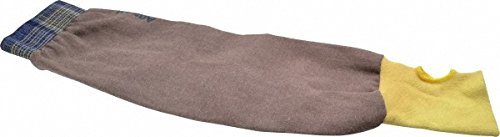 Ansell 59-406-22in FR Kevlar Blend Welder's Sleeves, 22", One Size, Brown/Yellow/Blue