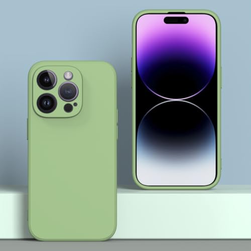 Image of for iPhone 14 Pro Case Green, Scratch Resistant with Soft Touch, Slim Thin Phone Cover for iPhone 14 Pro 6.1 inch