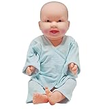 Generisch Trainings-Infantenpuppe, lebensgroß 20", Neugeborenen-Pflegepuppe mit drehbarem Kopf & Gliedmaßen & Kleidung, für werdende Mütter, Geburtshilfe & Gynäkologie,Boy