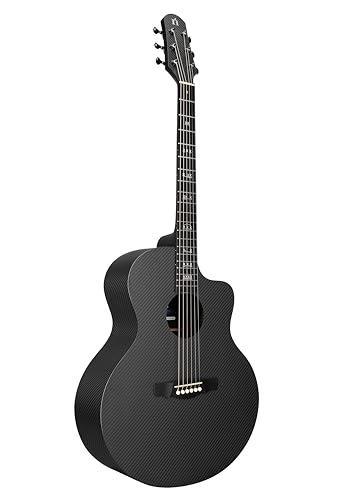 Natasha Carbon Fiber Acoustic Guitar 41-inch Steel-string Guitarra Durable 6-string Guitar