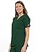Cherokee Women's V Neck Scrubs Shirt, Hunter, Medium