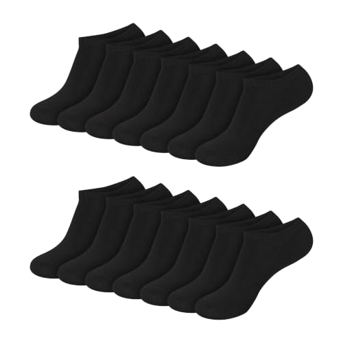 Hanes Womens Value Pack, No Show Soft Moisture-wicking Socks, Available In 10 And 14-packs, Black - 14 Pack, 5-9 US - image 1