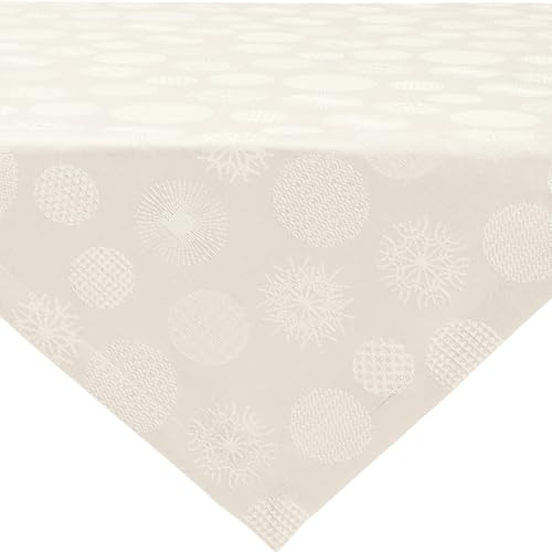 Erwin Müller Jacquard Mitteldecke Calvia Creme Größe 100x100 cm -...