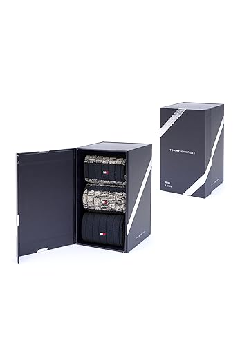 Tommy Hilfiger 3 paar heren TH Men Giftbox 3P Gr. 39-46 zakelijke sokken geschenkdoos - Afbeelding 4