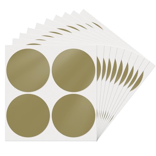 100 mm Pegatinas Doradas Redondas - Gomets Colores Surtidos - Etiquetas de Puntos Autoadhesivos - 40 unidades