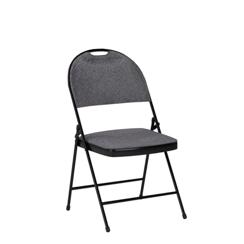 Image of Giantex 6-Pcs Folding Chairs Set - Foldable Dining Chairs with Upholstered Seat, Non-Slip Footpads, Commercial Guest Chairs, Pack of 6 Waiting Room Chair for Events Office Wedding Party Kitchen, Grey