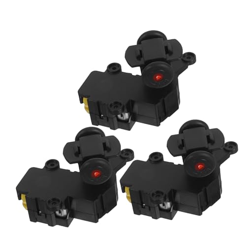 3 Piezas Motor Robot Robot Piezas De Bricolaje Juguetes para Negro El Plastico