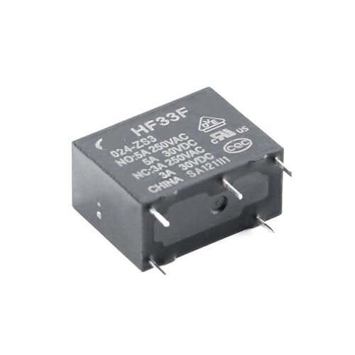 Relé HF33F-024-ZS3 con capacidad de 5A para automatización estable 4