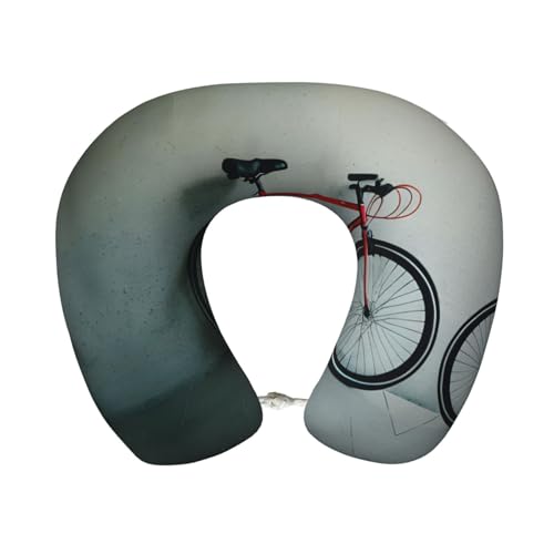 Almohada cervical de poliéster con diseño retro ciclismo miniatura 1