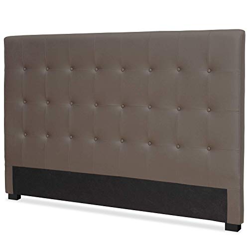 Menzzo HB180 Contemporain Luxor Tête de Lit Bois Taupe 8 x 190 x 122 cm