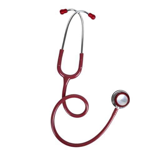 YNR Head EMT Stethoscope for Doctor - Pro Deluxe Dual GP, Mechanics Stethoscope for Nurse, Health Check Tool for Doctor, Nurse, Vet & Medical Student | (Burgundy)