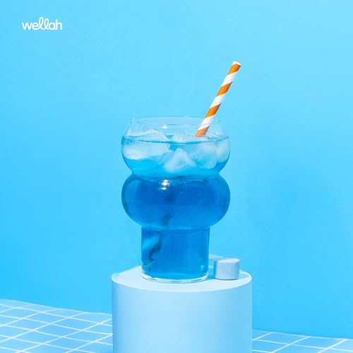Image of Wellah Creatine + Electrolytes Powder (Blue Hawaii) 30 Servings | Hydration Drink Mix with 3g of Creatine Monohydrate