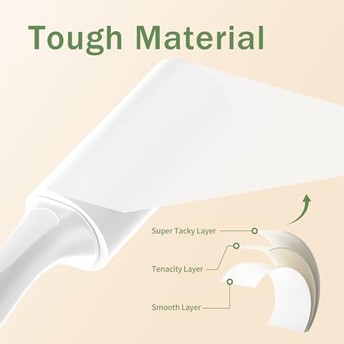 Image of Mini Lint Roller 4 Pack for Pet Hair, 200 Sheets Total