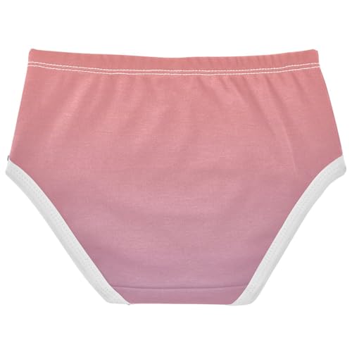 Joisal Animals Toddler Underwear Floral 2t Cotton Cute Panties Girl Coral Pink Opera Mauve Gradient Briefs Kids Undies2