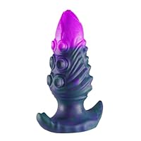 【Unisex für Frauen und Mnner】Geeignet für pers nliche Masturbation oder Sexspiele zwischen Paaren. Es kann verwendet werden, um den Anus oder die Vagina zu stimulieren 【Weiches & hautfreundliches Material】 Dieser große Butt Plug Alien Dildo ist aus h...