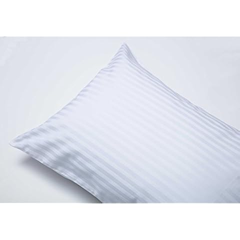 Belledorm Hotel Suite Satin Stripe Pillowcases Cover