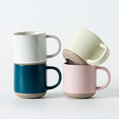 4 Best Double Espresso Mugs for Enjoying Your Perfect Brew 7 Morandi Color Ceramic Mini Espresso Cups Set of 4 – Double Shots 5 oz Coffee Mugs with Handle, Small Porcelain Modern Style Demitasse Cups for Tea, Latte, Cappuccino, Microwave Dishwasher Safe
