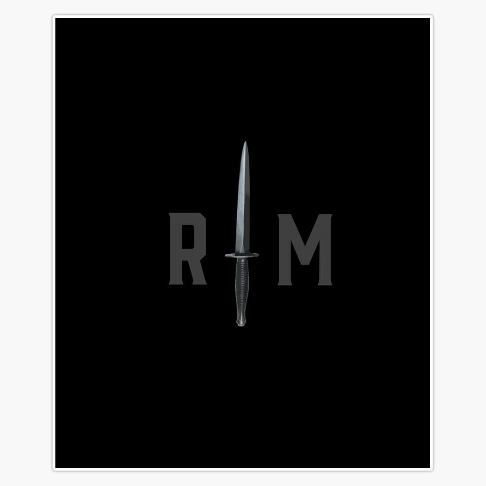 Royal Marines Commando Dagger bootneck Design for Marine Sticker Bumper Sticker Vinyl Decal 5"