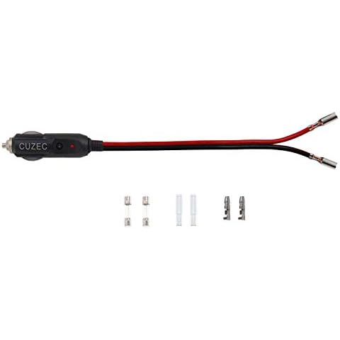 CUZEC 14AWG 12V Cigarette Lighter Power Adapter Cover