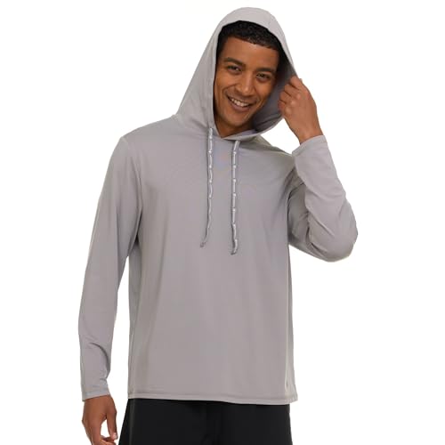 Champion Mens Sun Hoodie Long Sleeve, UPF 50 Sun Shirts for Men, Lightweight UV Protection Rash Guard, Fishing Swim Shirt2