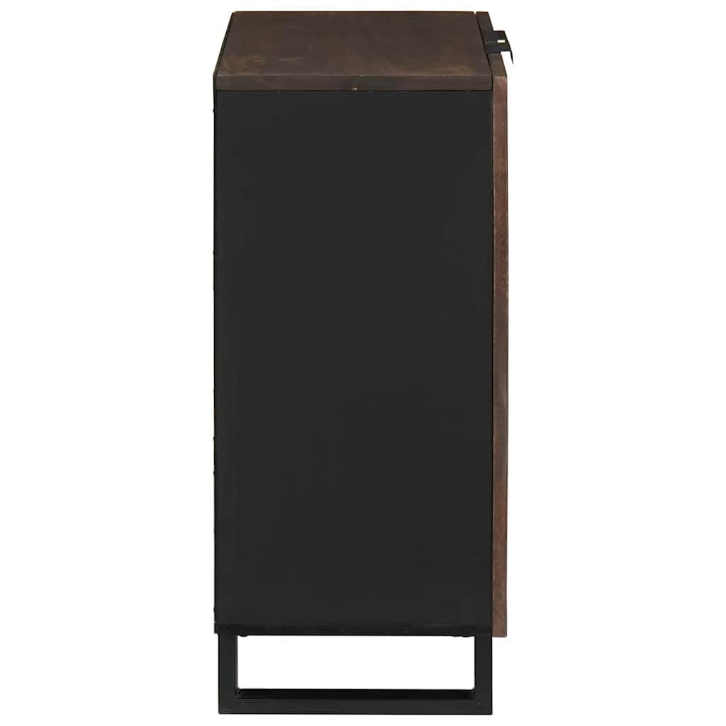 Tomostar Buffet Cuisine, Buffet Bas Meuble de Rangement Salon Marron 60 x 33.5 x 75 cm Bois de manguier Massif