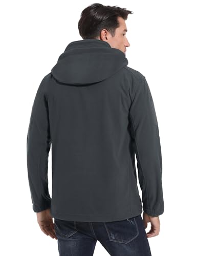 Image of CRYSULLY Men's Tactical Hoodies Jacket Warm Winter Fleece Jacket
