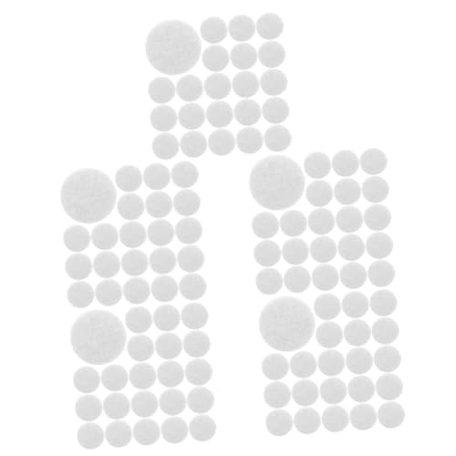 STOBOK 5sets Felt Sticker Graphic Circle Patch Self-Adhesive Decorative Felt Circles for DIY Clothing Cushion Versatile DIY Supplies 500pcs*5