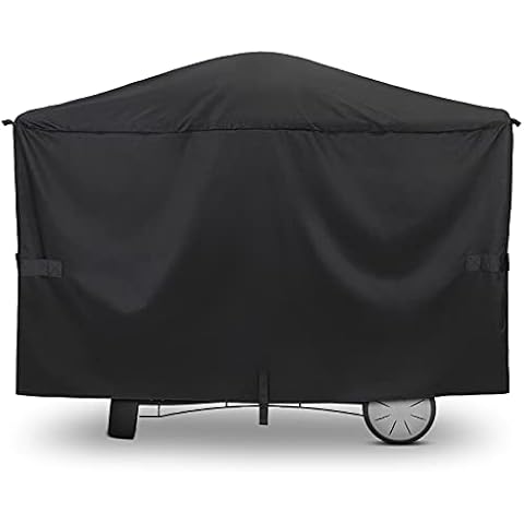 Unicook Grill Cover for Weber Q2000 Q300 Q3000 Q3200 Series Grills, Compared to Weber 7112, Heavy Duty Waterproof Full Length BBQ Grill Cover 57 Inch, Fade and UV Resistant Material, Black Cover