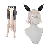 コスプレウィッグ 耐熱 かつら ウマ 娘 コスチューム小物 パーティー イベント 仮装 コスチュム ウィッグネット付き (カレンチャン)