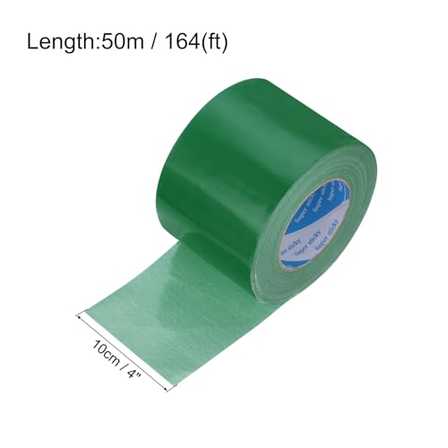 Image of uxcell Heavy Duty Duct Tape, 4 Inch x 55 Yard Waterproof Flexible Hand Tear Strong Adhesive Duct Tapes for Crafts DIY, Fixing, Repairs, Green