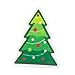 Qianly Print Dishcloth Cleaning Supplies, General Purpose Cleaning, Kitchen Cleaning Sponge for Cleaning Kitchen Clean Tough Messes, Christmas Tree