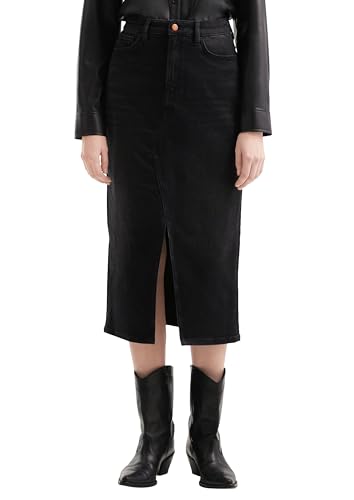 Jupe midi en jean femme QS 2171263 en denim classique chic