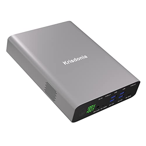 Amazon.co.jp: Krisdonia 100W PC モバイルバッテリー 大容量 64000mAh