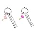 Flamingo Engraved Keychain Stainless Steel Motivational Never Forget How Flamazing You are Keychain Handbag Keyring-pink