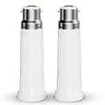DiCUNO B22 to E27 Socket Extender, Bayonet to Screw Edison Converter, 9CM Light Socket Extension, BC to ES Lamp Base Adapter for LED and Incandescent Bulbs and CFL Bulbs, 2 Pcs